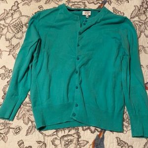 Green cardigan